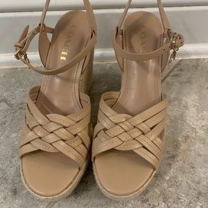 Like new Coach Espadrille Wedge